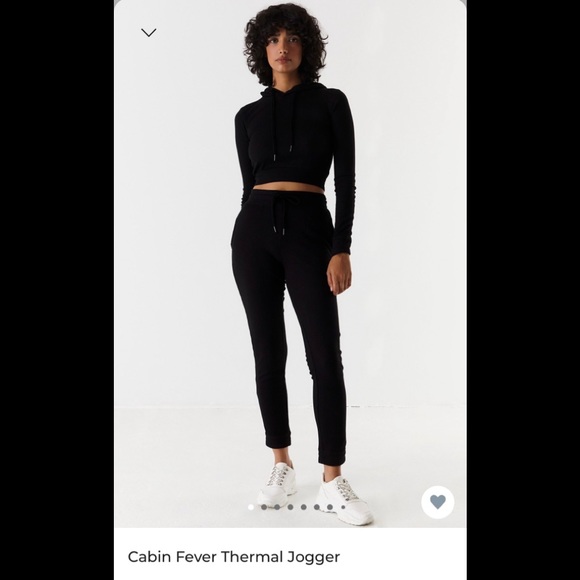 Thermal jogger suit from urban planet , size medium , black - Picture 1 of 3